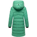 Marikoo Kaltnäschen Damen Winter Steppmantel Jacke N075 Crystal Green-Größe L - Gr. 40