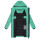 Marikoo Kaltnäschen Damen Winter Steppmantel Jacke N075 Crystal Green-Größe L - Gr. 40