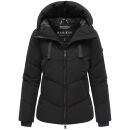 Marikoo Kwamee Damen WInter Herbst Steppjacke N078 Schwarz Größe L - Gr. 40