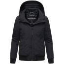 Marikoo Mooni Damen Herbst Caban Jacke N084 Schwarz Größe XS - Gr. 34