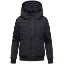 Marikoo Mooni Damen Herbst Caban Jacke N084 Schwarz Größe XS - Gr. 34