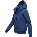 Marikoo Mooni Damen Herbst Caban Jacke N084 Navy Größe S - Gr. 36