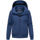 Marikoo Mooni Damen Herbst Caban Jacke N084 Navy Größe XXL - Gr. 44