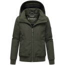 Marikoo Mooni Damen Herbst Caban Jacke N084 Dark Olive Größe M - Gr. 38