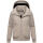 Marikoo Mooni Damen Herbst Caban Jacke N084 Light Taupe Größe L - Gr. 40