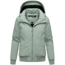 Marikoo Mooni Damen Herbst Caban Jacke N084 Smokey Mint Größe M - Gr. 38