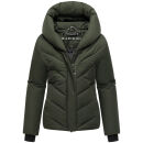 Marikoo Nadiraa Damen Herbst Winter Stepp Jacke N085 Dark Olive Größe L - Gr. 40