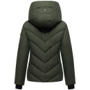 Marikoo Nadiraa Damen Herbst Winter Stepp Jacke N085 Dark Olive Größe L - Gr. 40