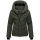 Marikoo Nadiraa Damen Herbst Winter Stepp Jacke N085 Dark Olive Größe L - Gr. 40