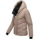 Marikoo Nadiraa Damen Herbst Winter Stepp Jacke N085 Taupe Grey Größe XL - Gr. 42