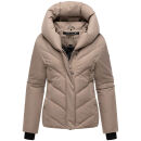 Marikoo Nadiraa Damen Herbst Winter Stepp Jacke N085 Taupe Grey Größe XL - Gr. 42