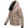 Marikoo Nadiraa Damen Herbst Winter Stepp Jacke N085 Taupe Grey Größe XL - Gr. 42