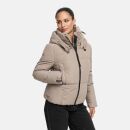 Marikoo Ninikaa Damen Herbst Winter Stepp Jacke N086 Taupe Grey-Größe S - Gr. 36
