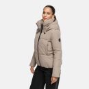 Marikoo Ninikaa Damen Herbst Winter Stepp Jacke N086 Taupe Grey-Größe S - Gr. 36
