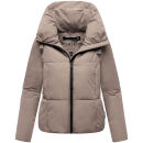 Marikoo Ninikaa Damen Herbst Winter Stepp Jacke N086 Taupe Grey-Größe S - Gr. 36