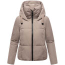 Marikoo Ninikaa Damen Herbst Winter Stepp Jacke N086 Taupe Grey-Größe S - Gr. 36