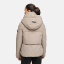 Marikoo Ninikaa Damen Herbst Winter Stepp Jacke N086 Taupe Grey-Größe M - Gr. 38