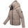Marikoo Ninikaa Damen Herbst Winter Stepp Jacke N086 Taupe Grey-Größe M - Gr. 38
