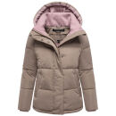Marikoo Omariaa Damen Winter Stepp Jacke N087 Taupe Grey Größe M - Gr. 38