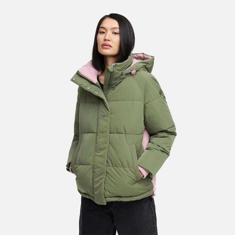 Marikoo Omariaa Damen Winter Stepp Jacke N087 Olive Leaf Größe XS - Gr. 34