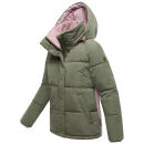Marikoo Omariaa Damen Winter Stepp Jacke N087 Olive Leaf Größe XS - Gr. 34