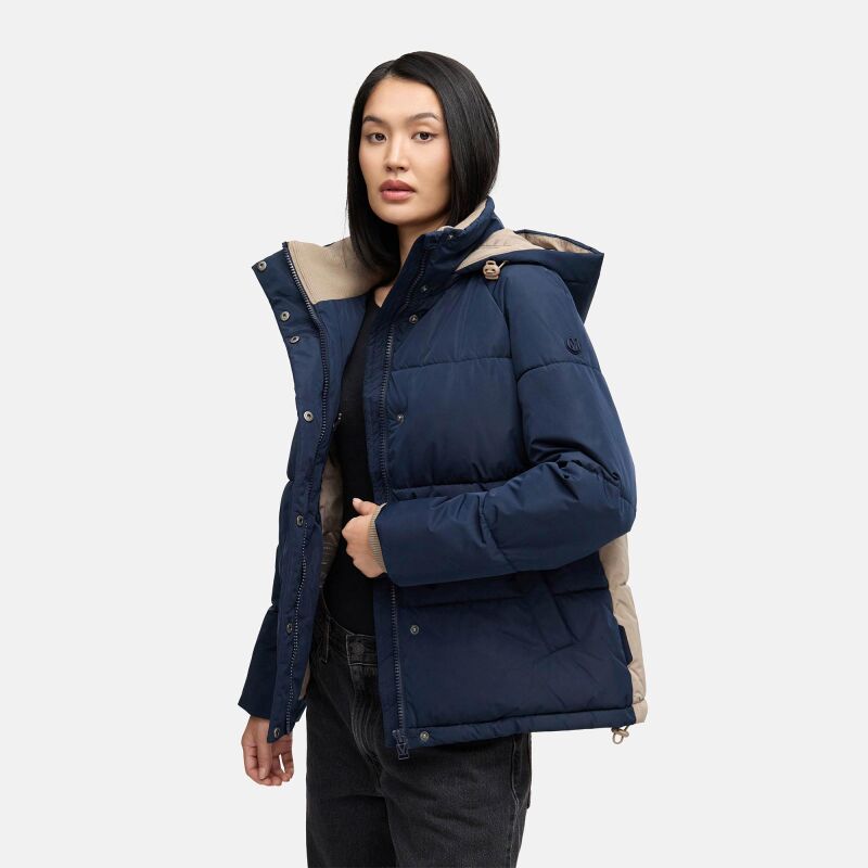 Marikoo Omariaa Damen Winter Stepp Jacke N087 Navy Größe S - Gr. 36