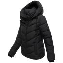 Marikoo Sahnemausii Damen Winter Steppjacke N091 Schwarz Größe S - Gr. 36