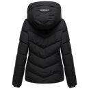 Marikoo Sahnemausii Damen Winter Steppjacke N091 Schwarz Größe S - Gr. 36
