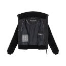 Navahoo Schneepuder Damen Herbst Winter flauschige Teddyfell Jacke gefüttert N093 Schwarz-Größe S - Gr. 36