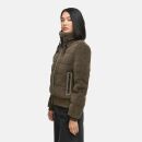 Navahoo Schneepuder Damen Herbst Winter flauschige Teddyfell Jacke gefüttert N093 Stone Brown-Größe S - Gr. 36