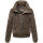 Navahoo Schneepuder Damen Herbst Winter flauschige Teddyfell Jacke gefüttert N093 Stone Brown-Größe S - Gr. 36
