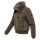 Navahoo Schneepuder Damen Herbst Winter flauschige Teddyfell Jacke gefüttert N093 Stone Brown-Größe S - Gr. 36