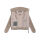 Navahoo Schneepuder Damen Herbst Winter flauschige Teddyfell Jacke gefüttert N093 Light Taupe-Größe S - Gr. 36