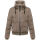Navahoo Schneepuder Damen Herbst Winter flauschige Teddyfell Jacke gefüttert N093 Light Taupe-Größe XL - Gr. 42