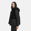 Marikoo Sheeta Damen Herbst Winter Teddyfell Jacke gefüttert N095 Schwarz Größe XL - Gr. 42