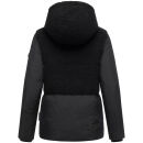 Marikoo Sheeta Damen Herbst Winter Teddyfell Jacke gefüttert N095 Schwarz Größe XL - Gr. 42