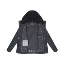 Marikoo Sheeta Damen Herbst Winter Teddyfell Jacke gefüttert N095 Schwarz Größe XL - Gr. 42