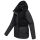 Marikoo Sheeta Damen Herbst Winter Teddyfell Jacke gefüttert N095 Schwarz Größe XL - Gr. 42
