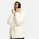 Marikoo Sheeta Damen Herbst Winter Teddyfell Jacke gefüttert N095 Offwhite Größe L - Gr. 40