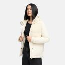Marikoo Sheeta Damen Herbst Winter Teddyfell Jacke gefüttert N095 Offwhite Größe L - Gr. 40