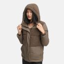 Marikoo Sheeta Damen Herbst Winter Teddyfell Jacke gefüttert N095 Stone Brown Größe M - Gr. 38
