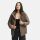 Marikoo Sheeta Damen Herbst Winter Teddyfell Jacke gefüttert N095 Stone Brown Größe M - Gr. 38