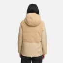 Marikoo Sheeta Damen Herbst Winter Teddyfell Jacke gefüttert N095 Beige Größe XS - Gr. 34