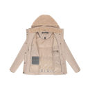 Marikoo Sheeta Damen Herbst Winter Teddyfell Jacke gefüttert N095 Beige Größe XS - Gr. 34