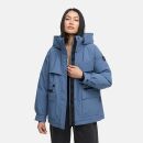 Marikoo Shigaraa Damen Herbst Winter Jacke N096 Dusty Blue-Größe L - Gr. 40