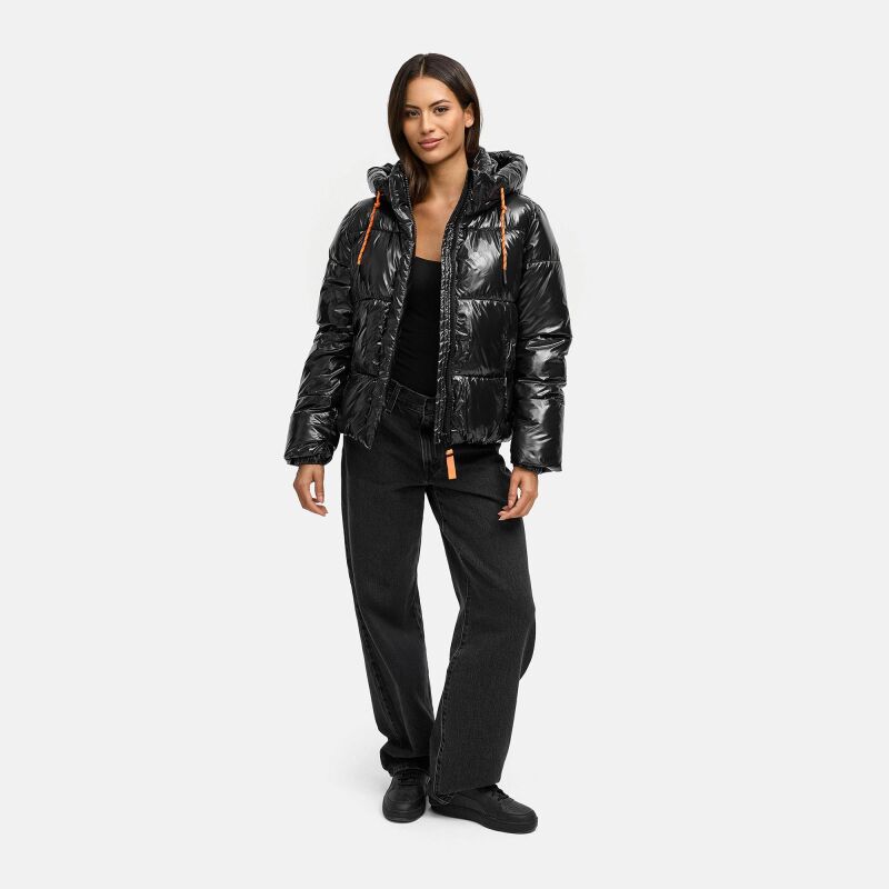Marikoo Skyraa Damen Winter Steppjacke N097 Schwarz Größe M - Gr. 38