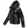 Marikoo Skyraa Damen Winter Steppjacke N097 Schwarz Größe XL - Gr. 42