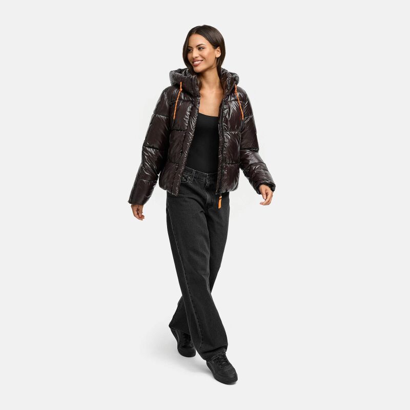 Marikoo Skyraa Damen Winter Steppjacke N097 Choco  Größe XS - Gr. 34