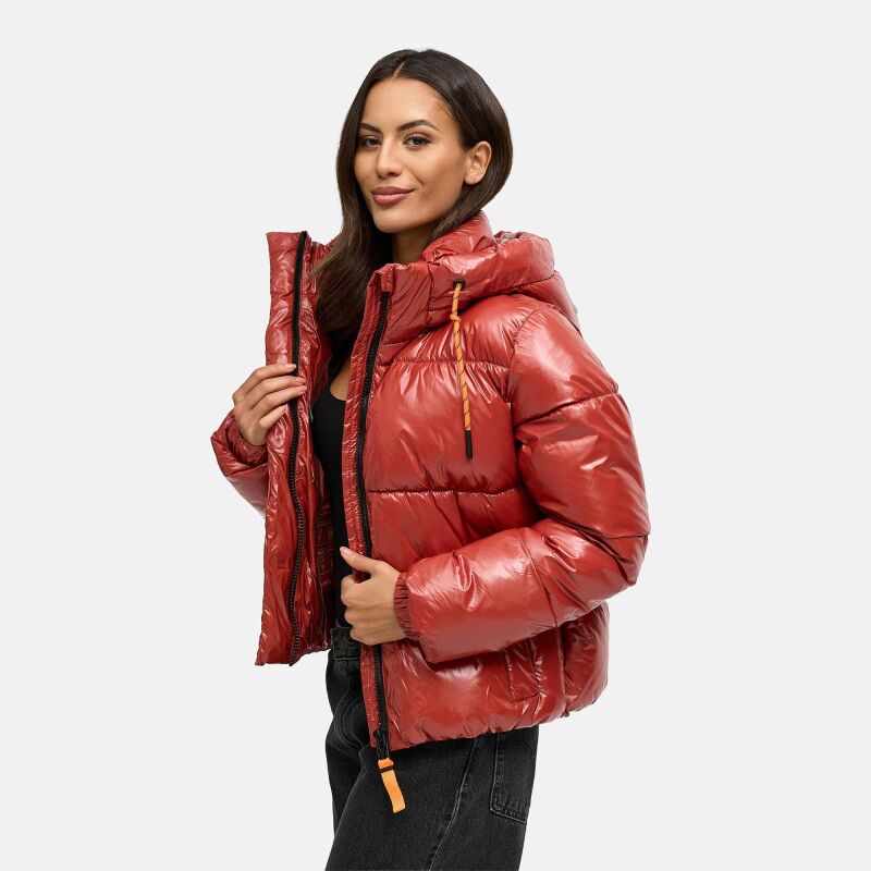 Marikoo Skyraa Damen Winter Steppjacke N097 Dark Terracotta Größe S - Gr. 36