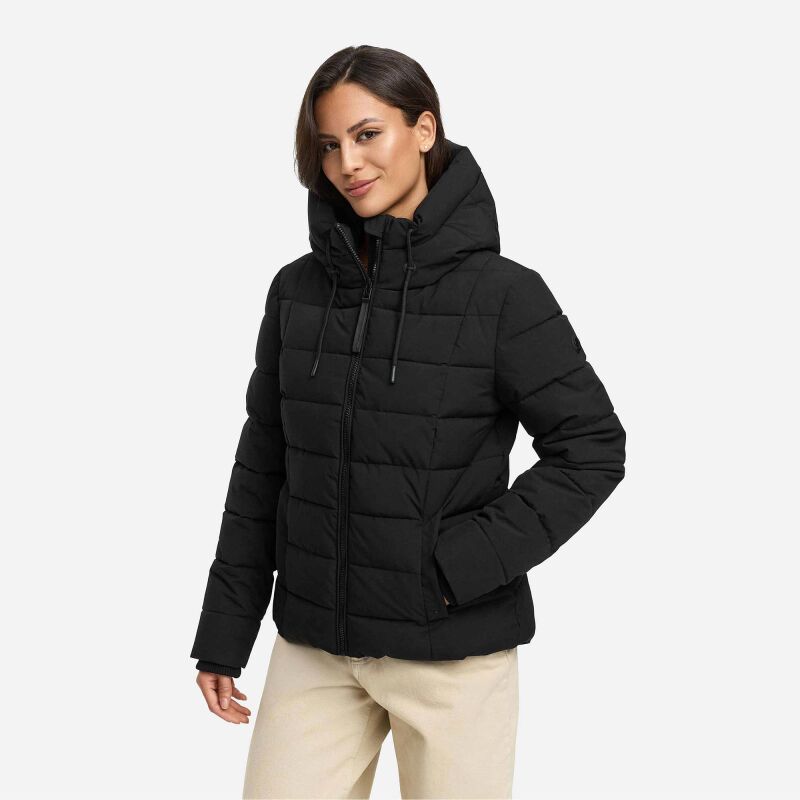Marikoo Tayenaa Damen Herbst Winter Steppjacke N098 Schwarz-Größe XL - Gr. 42
